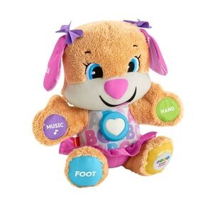 NWT Fisher-Price Laugh & Learn Smart Stages Sis Puppy Plush Learning Toy